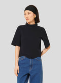 Tilda midnight blue double canvas top by Tara Jarmon Lebanon