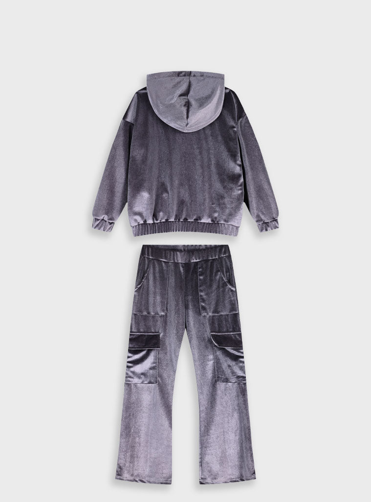 Children's Anthracite Tracksuit For Girl