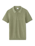 Celio Slim-fit 100% cotton textured knit polo - Green