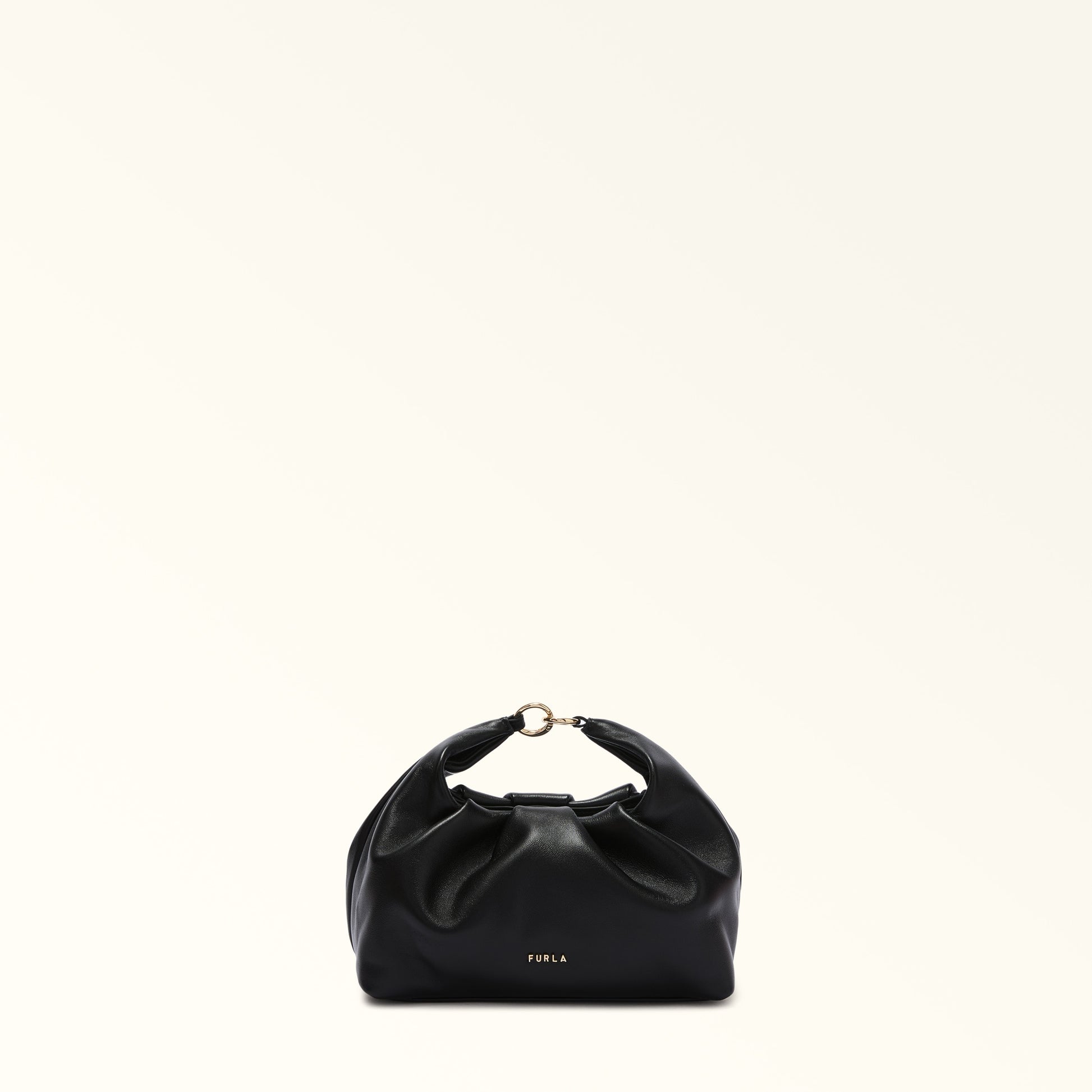 Furla Delia Mini Shoulder in Black - Bags 