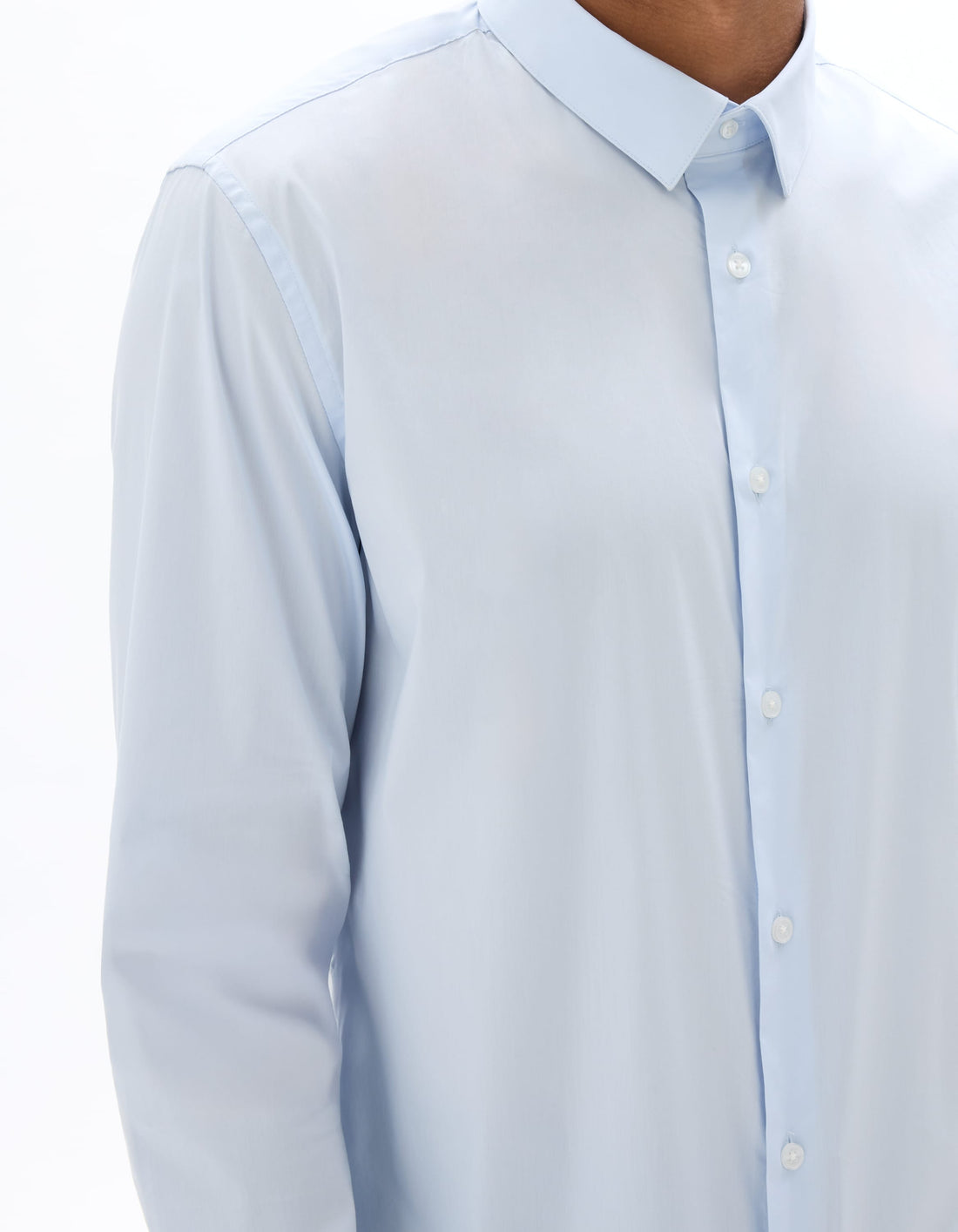 light blue Long sleeves Shirt