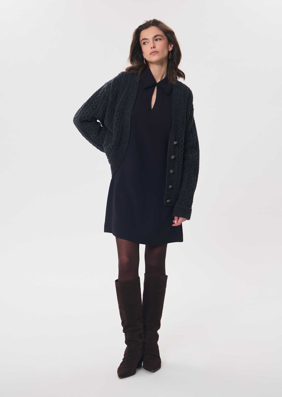 Roline dress in navy by Tara Jarmon