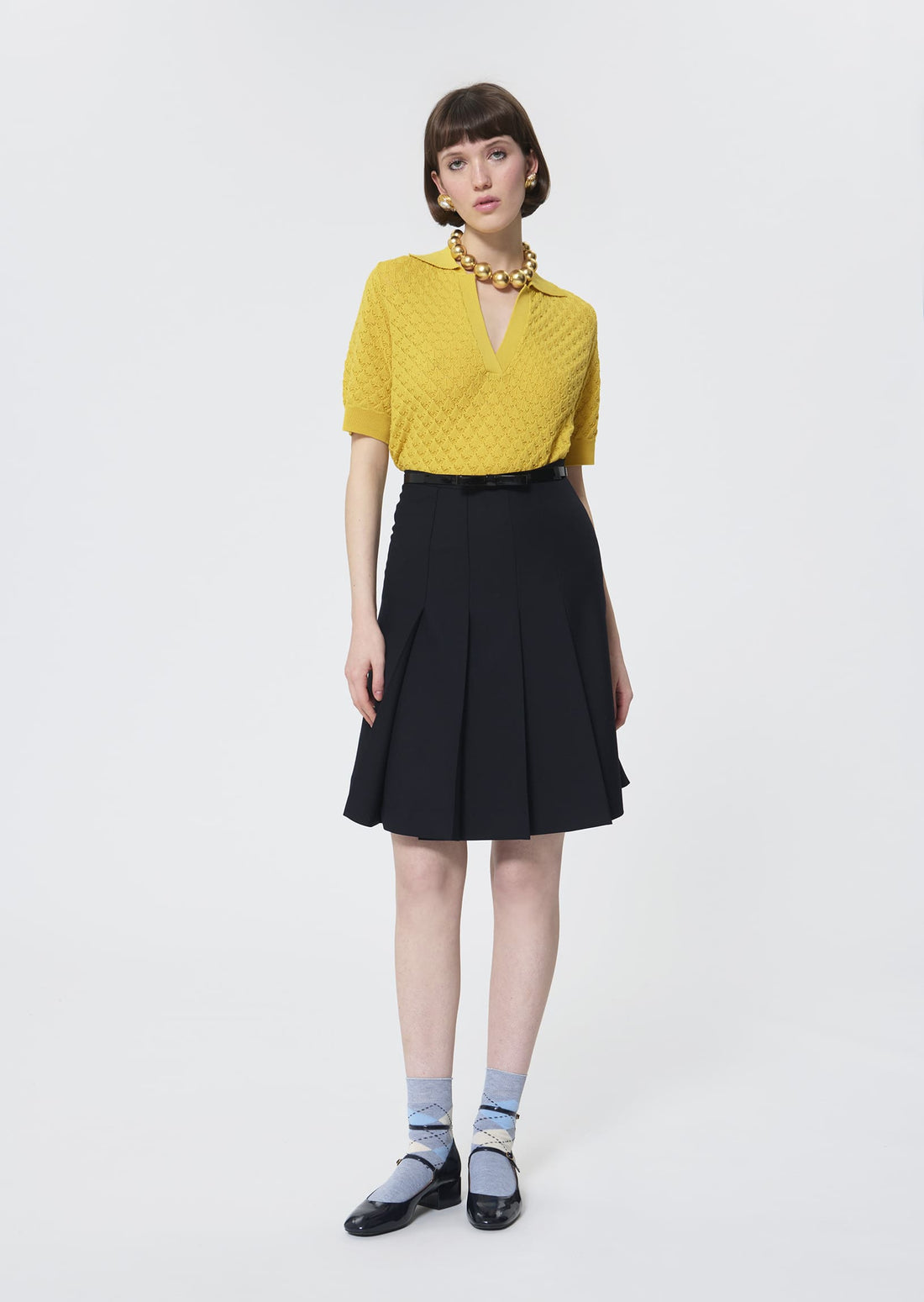 Panpi  lemon yellow sweater