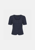 shirt in midnight blue poplin