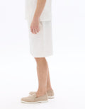 Celio Regular Fit Loopback Bermuda Shorts - White