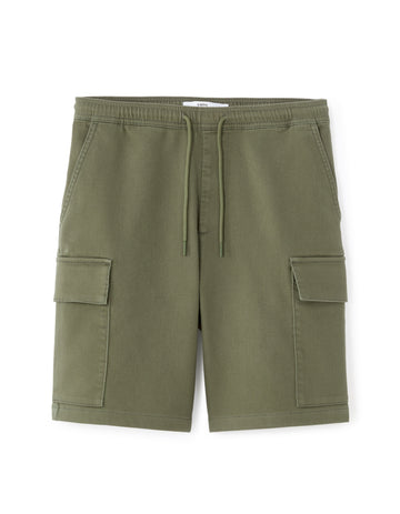 Stretch Cotton Cargo Bermuda Shorts