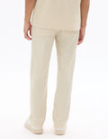 Textured and Striped Straight Leg Pants Celio