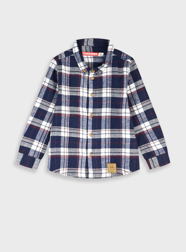 Cotton Boy Shirts - Check