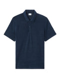 Celio Regular Fit 100% Linen Polo - Navy