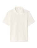 Regular Fit Cuban Collar Polo Shirt with Bouclé Effect Celio