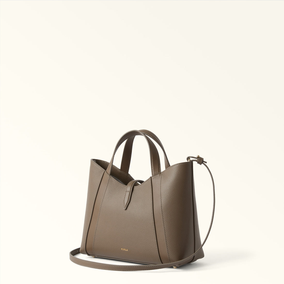 Furla Goccia S Tote in Grey - Bags 