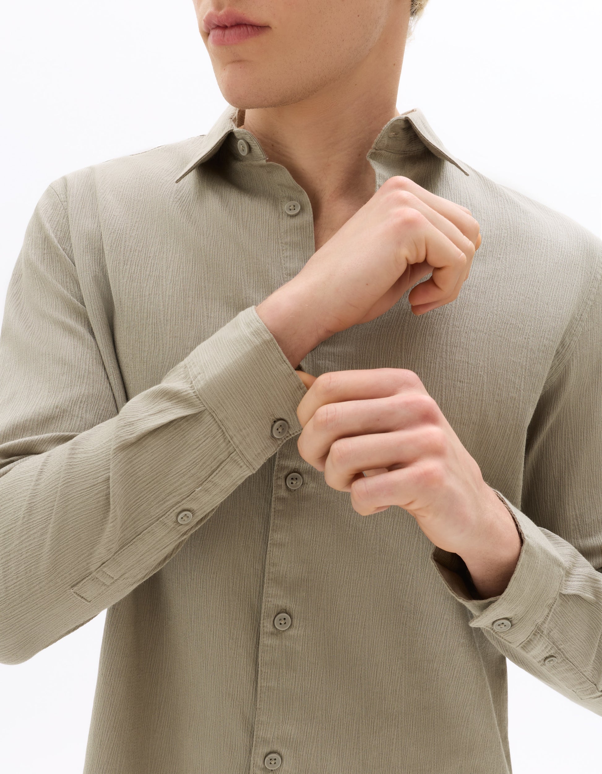 Grey Long Sleeves Shirt for Men