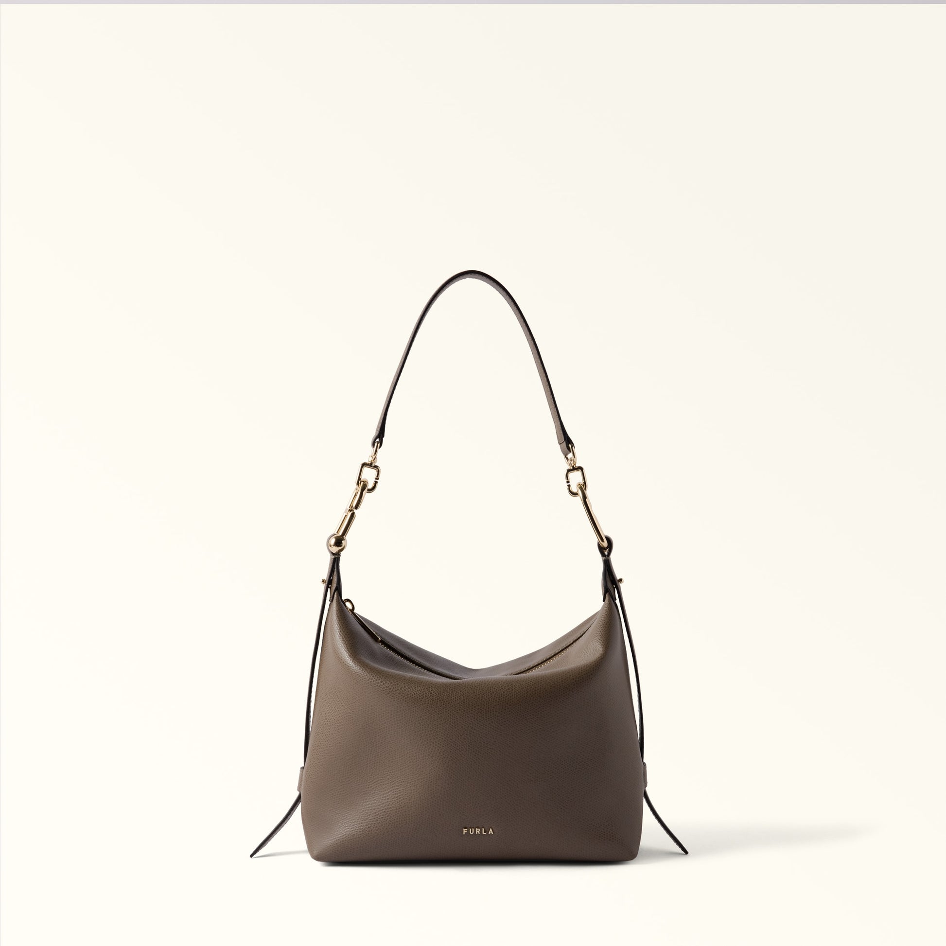 Furla Tonie Mini Hobo in Grey - Bags 