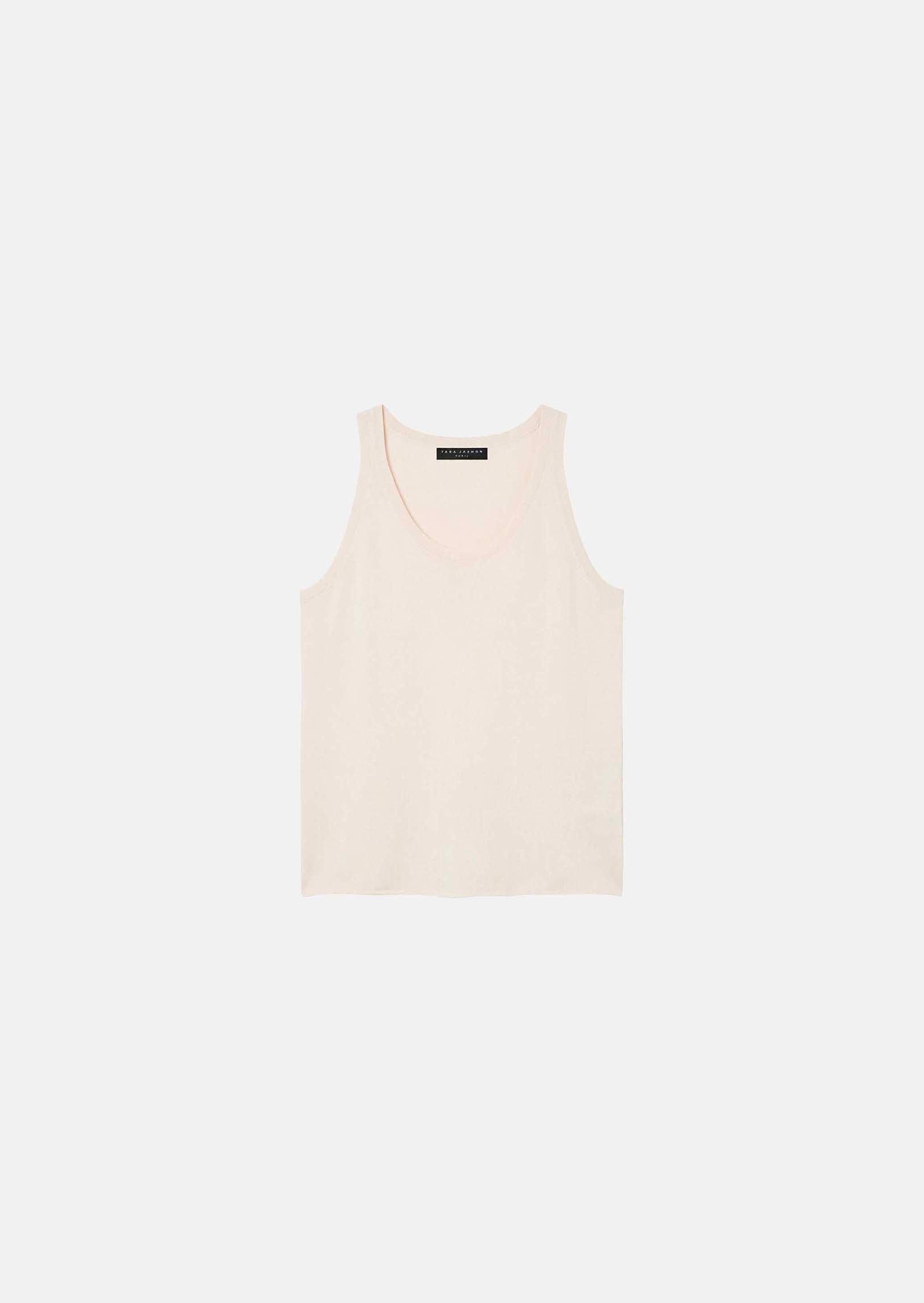 tank top in ecru cotton