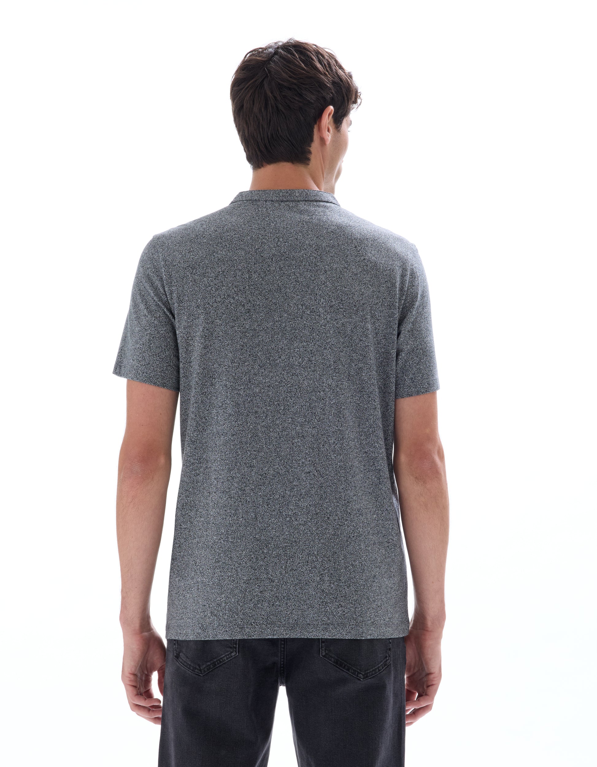Black And White Mel Short Sleeves Tshirt - Celio Lebanon