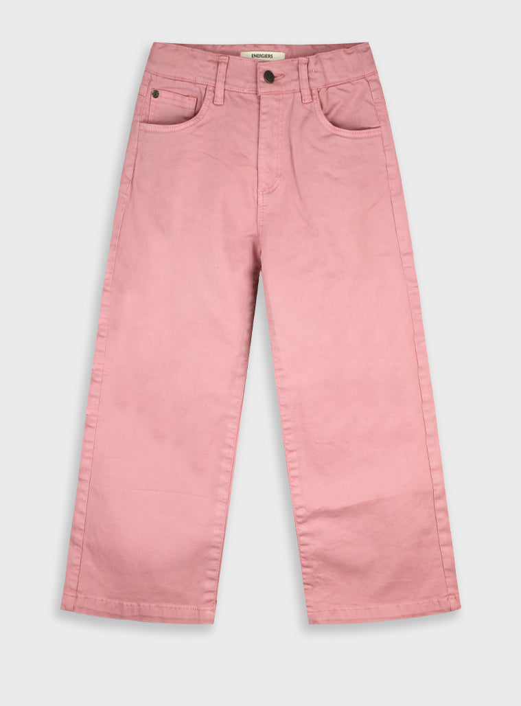 Cotton Girl Trousers - Rose Petal