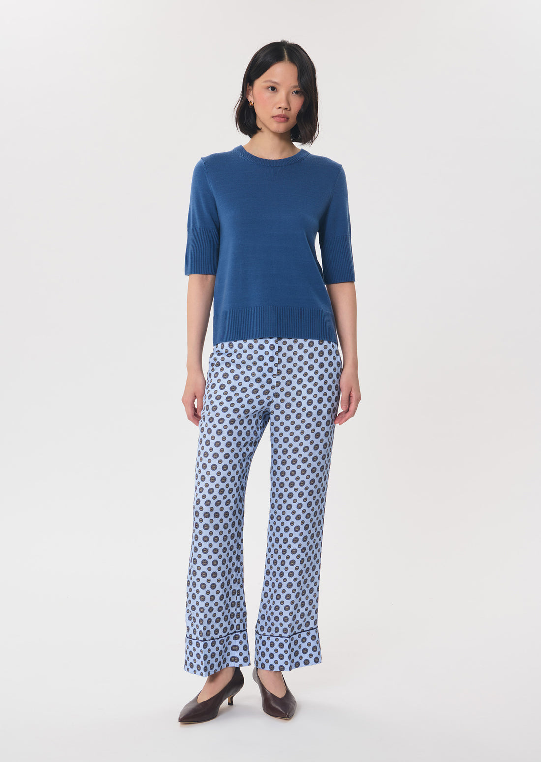 Paoline sweater in denim blue by Tara Jarmon