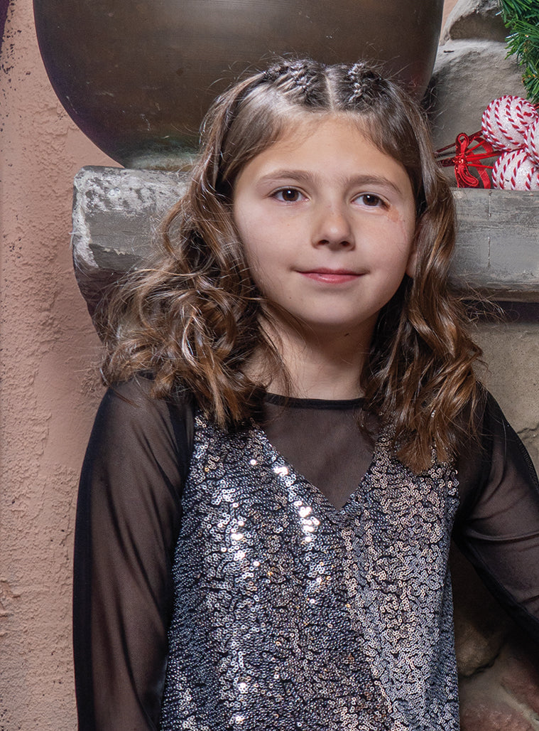 Girl Dress - Silver
