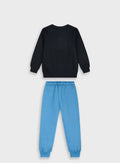 Children's Blue Tracksuit(Blouse,Pants) For Boy