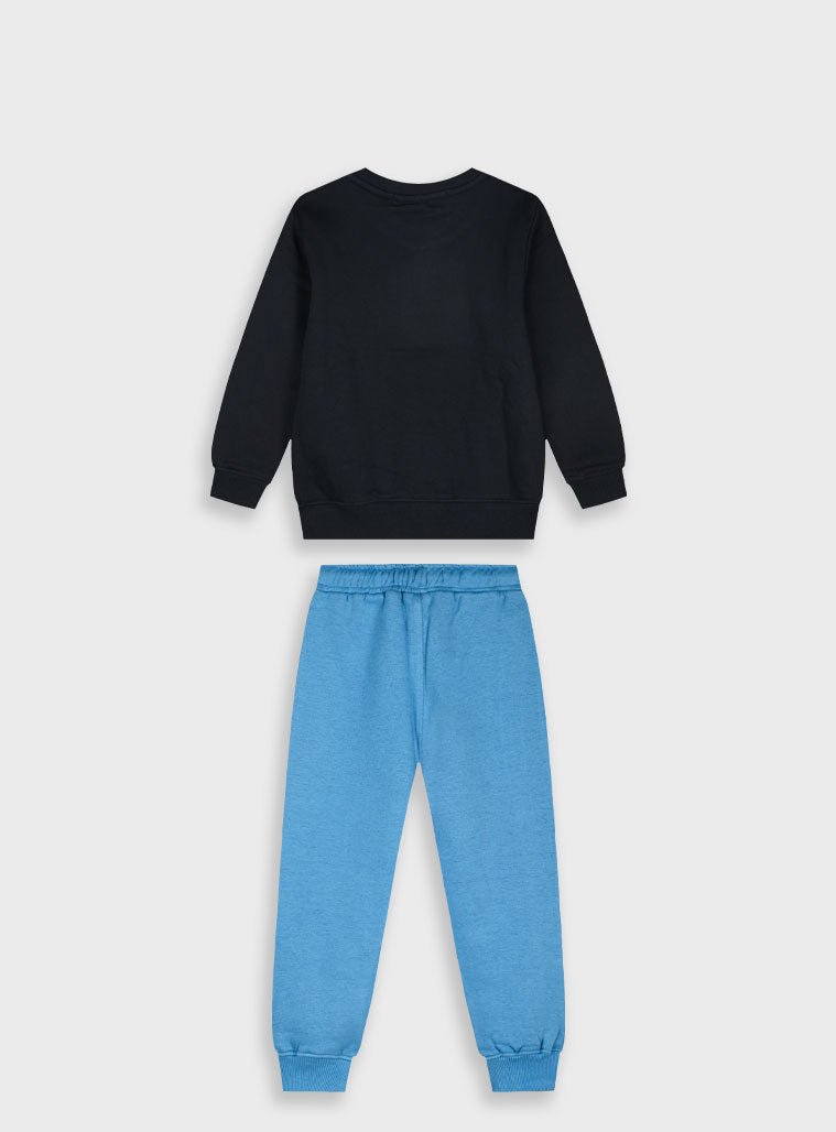 Children's Blue Tracksuit(Blouse,Pants) For Boy