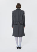 Manola  grey woollen cloth coat