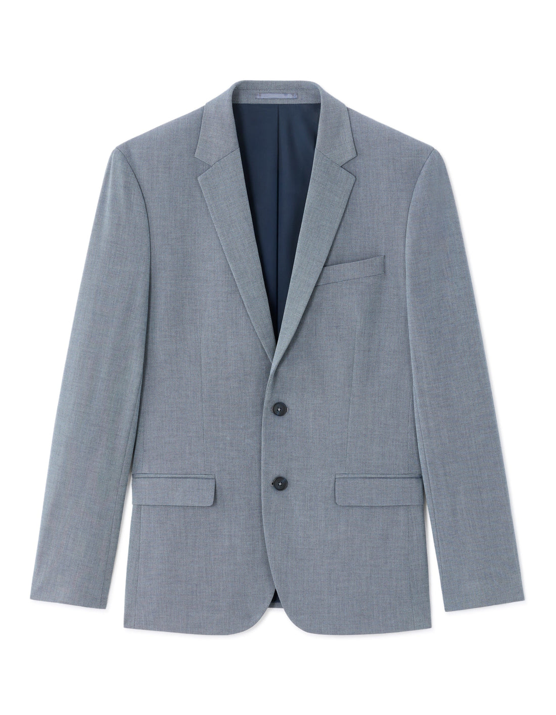 Slim Fit Stretch Blue Suit Jacket Celio