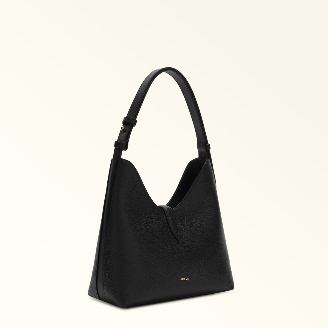 Furla Goccia S Hobo in Black - Bags 