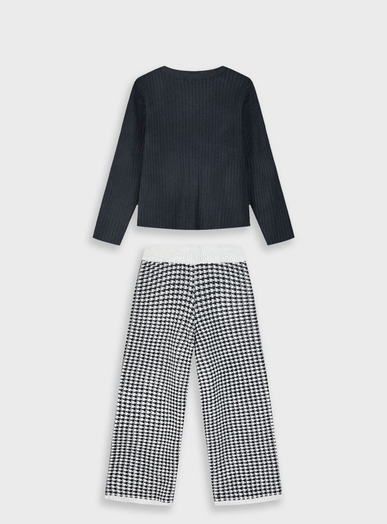 Children's Black Set Blouse For Girl Energiers