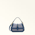 Furla Flow Mini Top Handle in Blue - Bags 