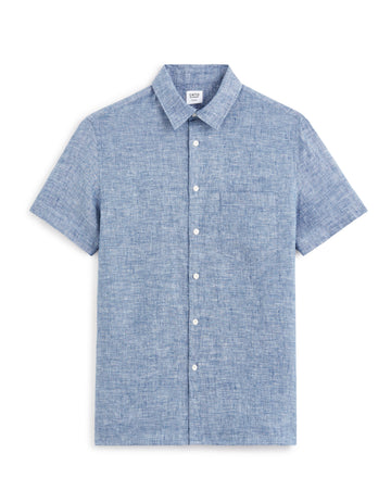 Blue Short Sleeves Shirt for Men