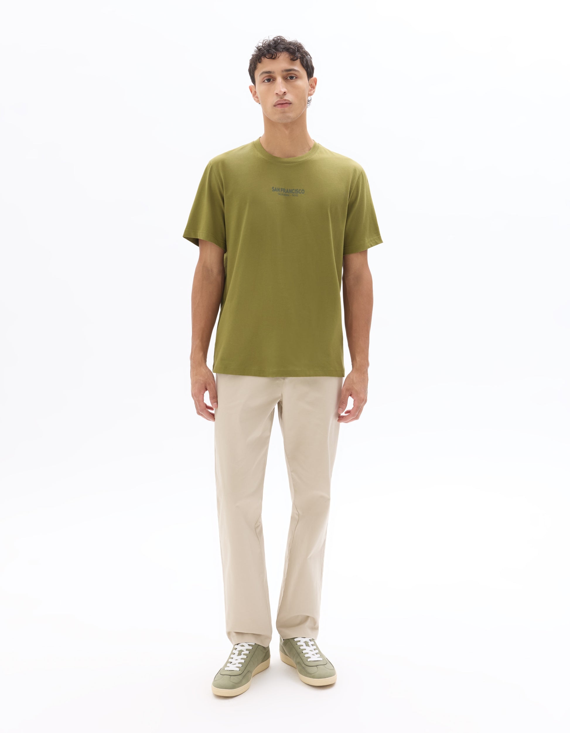 Celio Cotton Short Sleeves Tshirt - Green