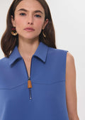 Riffi dress in denim blue by Tara Jarmon