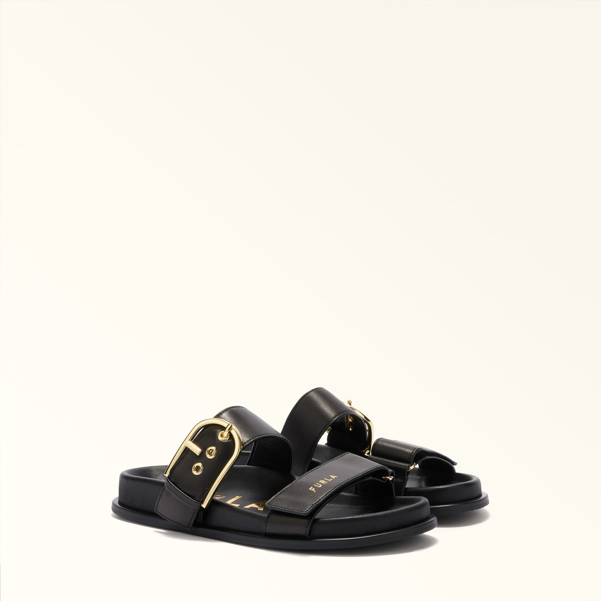Furla Solea Sandal T.10 in Black - Shoes 