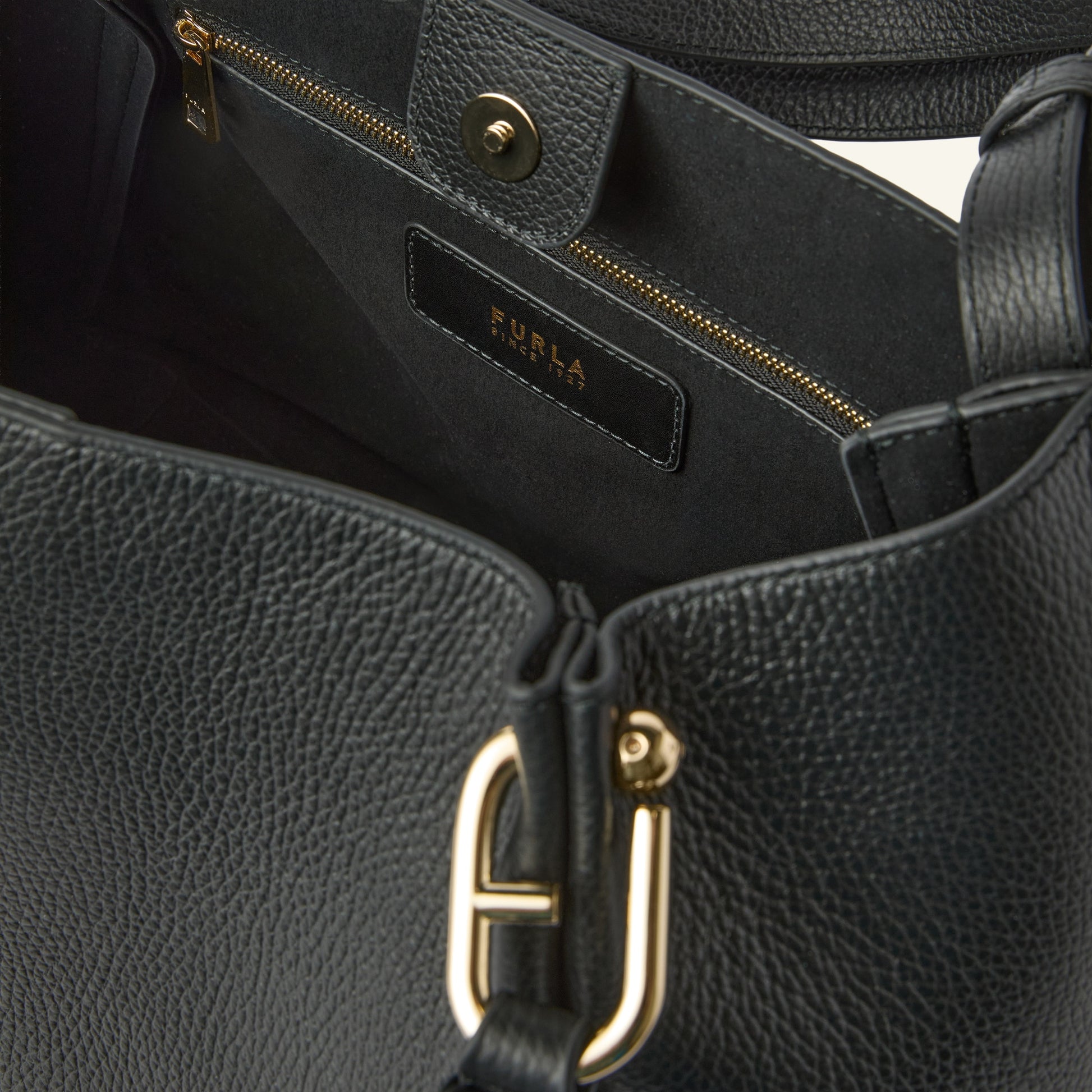 Furla Nuvola L Tote in Black - Bags 