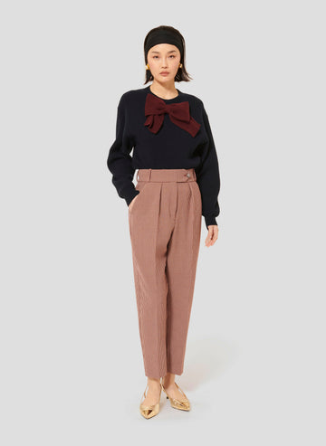 Paseo Burgundy Houndstooth Pants by Tara Jarmon Lebanon