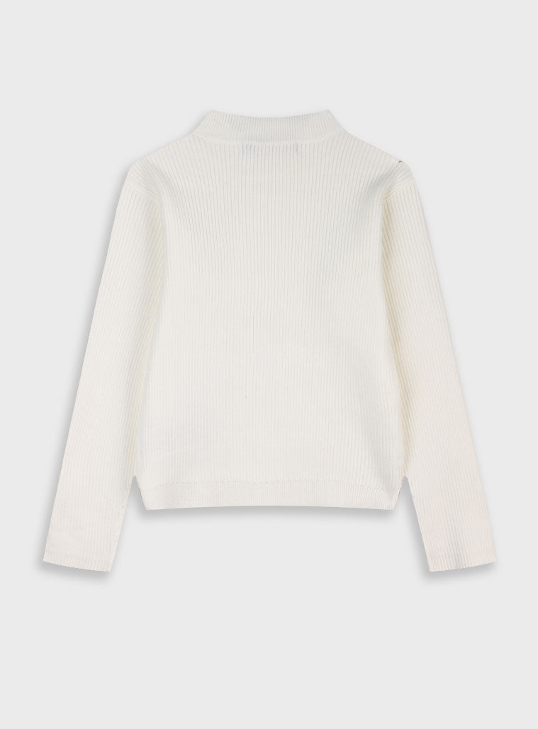 Children's Offwhite Blouse For Girl