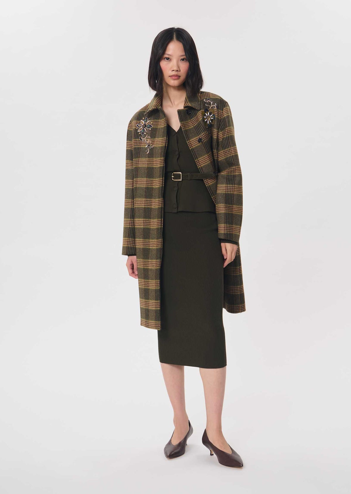 Jeannette skirt in khaki by Tara Jarmon
