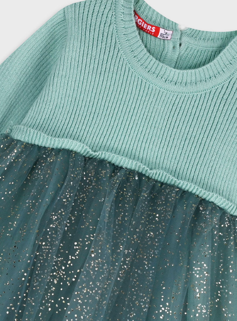 Children's Green Dress For Girl