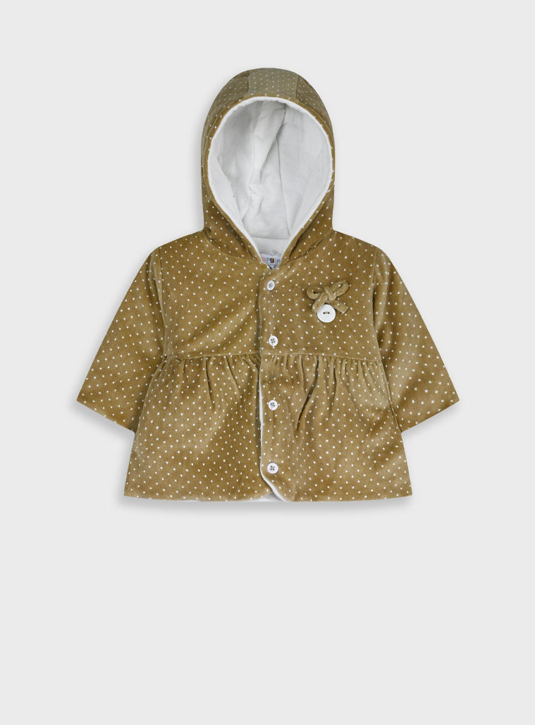  Beige Infant'S Jacket For Girl