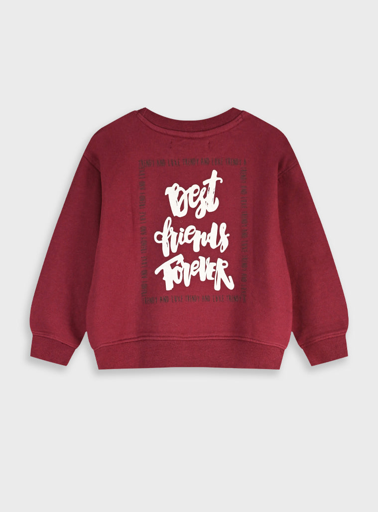 Cotton Girl Blouse - Burgundy