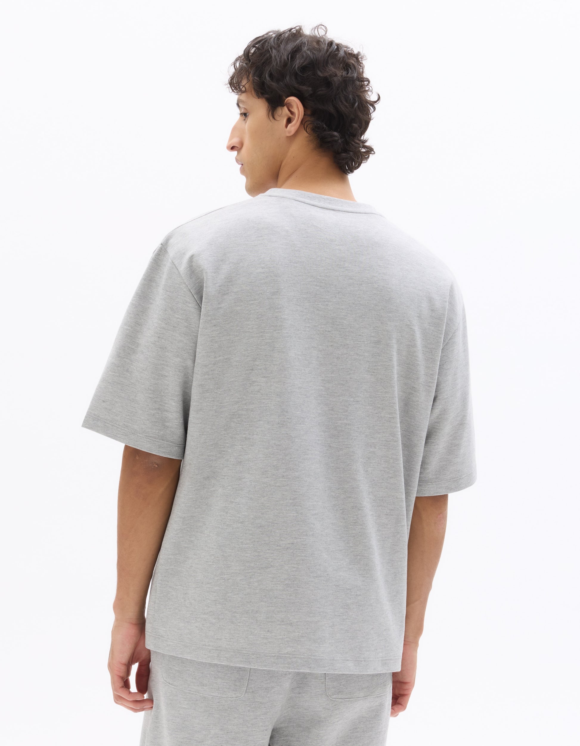 Celio Cotton Blend Short Sleeves Tshirt - Grey