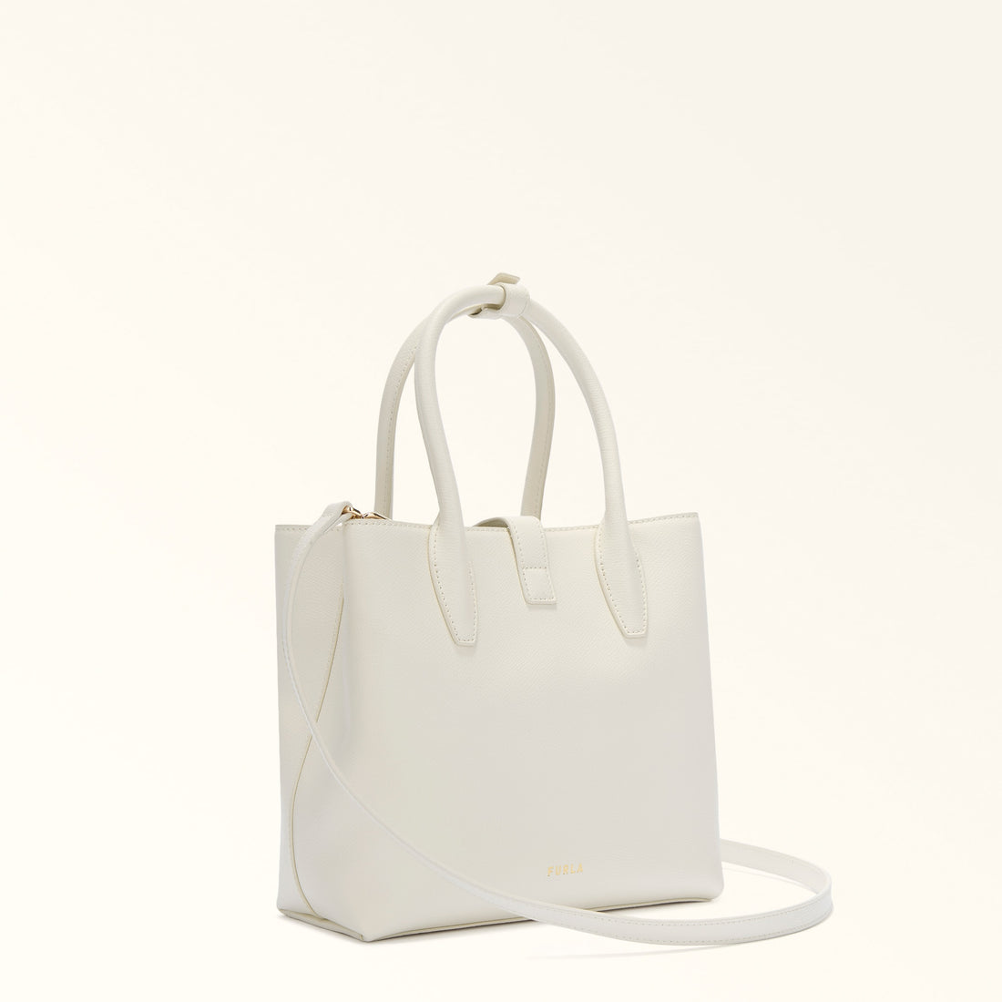 Furla Goccia S Tote Base 22 in White - Bags 