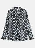 Charlotte Midnight Blue Flower Printed Shirt by Tara Jarmon Lebanon