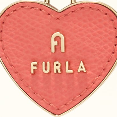 Furla Camelia Keyring Heart in Orange - Charms 