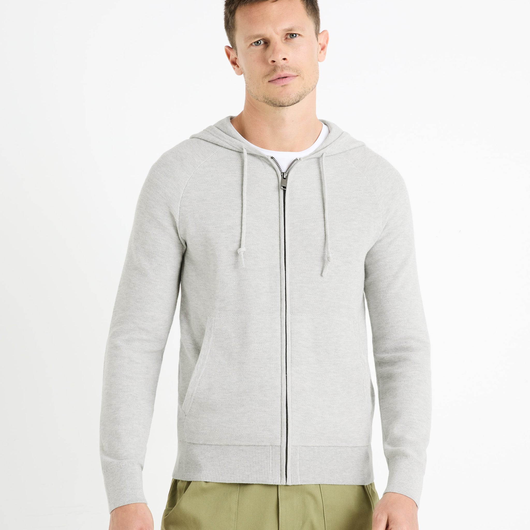 CEPICKY GREY MEL CARDIGAN - Celio lebanon