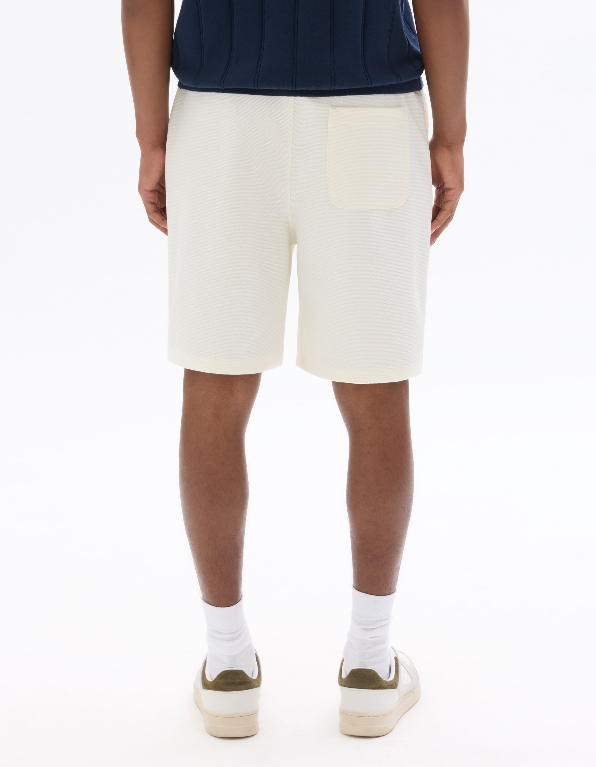 Celio Pique Knit Bermuda Shorts - Beige