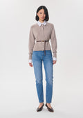 Jonas jeans in denim blue cotton by Tara Jarmon