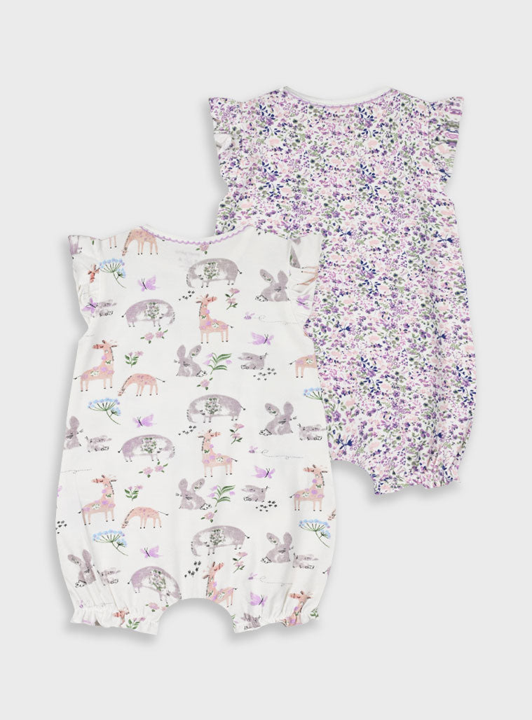 Set 2 rompers for baby girls Energiers