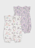 Set 2 rompers for baby girls Energiers