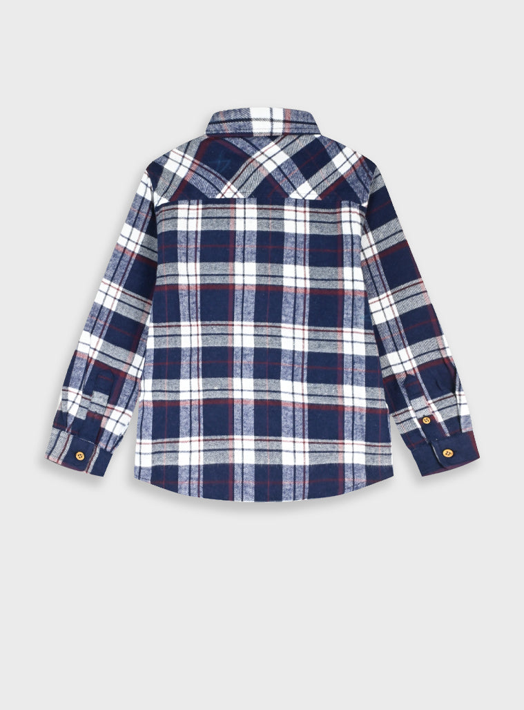 Cotton Boy Shirts - Check